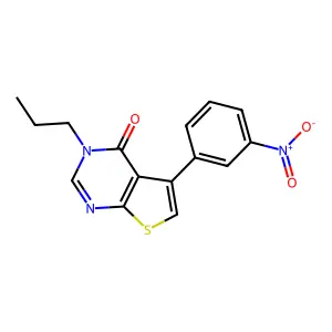 5-(3-Nitrophenyl)-3-propylthieno[2,3-d]pyrimidin-4-one structure