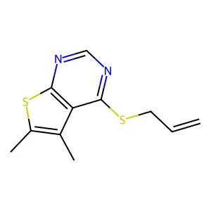 4-(Allylthio)-5,6-dimethylthieno[2,3-d]pyrimidine structure