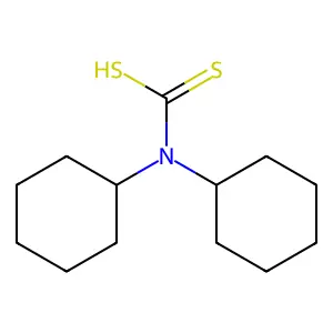 二环己基二硫代氨基甲酸盐 structure