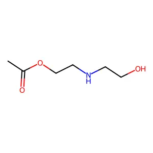 Ethanol, 2-((2-(acetyloxy)ethyl)amino)- structure