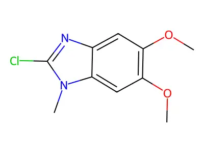 2-Chloro-5,6-dimethoxy-1-methyl-1H-benzo[d]imidazole structure