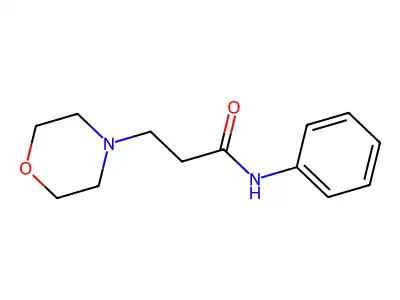 3-morpholin-4-yl-N-phenylpropanamide structure