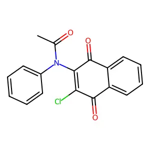n-(3-Chloro-1,4-dioxo-1,4-dihydronaphthalen-2-yl)-n-phenylacetamide structure