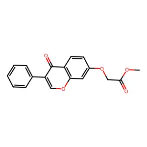 Methyl 2-(4-oxo-3-phenylchromen-7-yl)oxyacetate structure