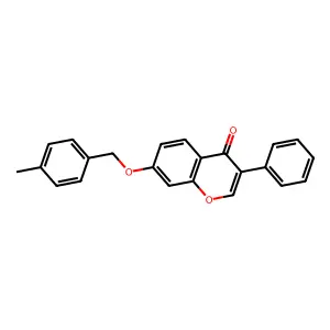7-[(4-Methylphenyl)methoxy]-3-phenylchromen-4-one structure