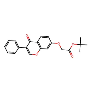 Tert-butyl 2-(4-oxo-3-phenylchromen-7-yl)oxyacetate structure