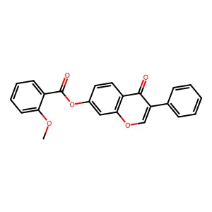 4-oxo-3-phenyl-4H-chromen-7-yl 2-methoxybenzoate structure