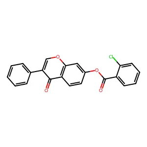 4-oxo-3-phenyl-4H-chromen-7-yl 2-chlorobenzoate structure
