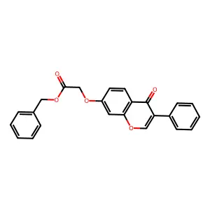 Benzyl 2-(4-oxo-3-phenylchromen-7-yl)oxyacetate structure