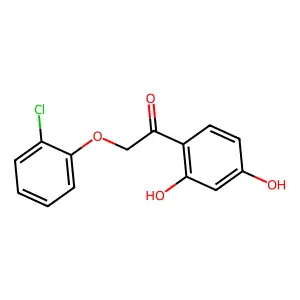 2-(2-Chlorophenoxy)-1-(2,4-dihydroxyphenyl)ethanone structure