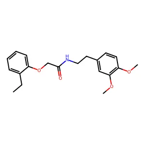 N-[2-(3,4-dimethoxyphenyl)ethyl]-2-(2-ethylphenoxy)acetamide structure