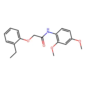 N-(2,4-dimethoxyphenyl)-2-(2-ethylphenoxy)acetamide structure