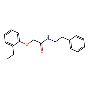 2-(2-ethylphenoxy)-N-(2-phenylethyl)acetamide structure