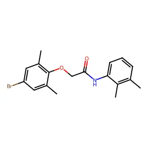 2-(4-bromo-2,6-dimethylphenoxy)-N-(2,3-dimethylphenyl)acetamide structure