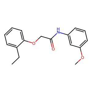 2-(2-ethylphenoxy)-N-(3-methoxyphenyl)acetamide structure