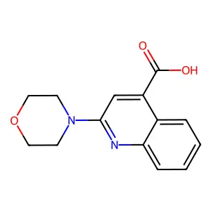 2-(Morpholin-4-yl)quinoline-4-carboxylic acid structure