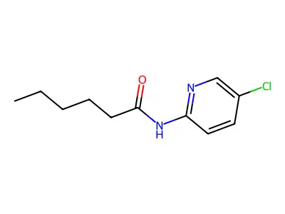 N-(5-chloropyridin-2-yl)hexanamide structure