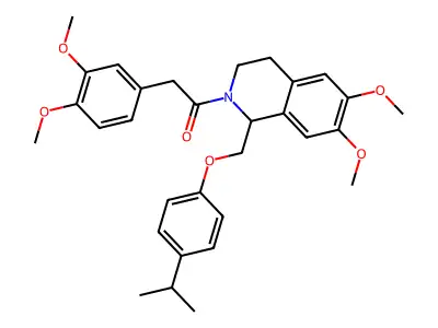 2-(3,4-dimethoxyphenyl)-1-(1-((4-isopropylphenoxy)methyl)-6,7-dimethoxy-3,4-dihydroisoquinolin-2(1H)-yl)ethanone structure