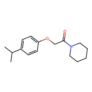 1-(Piperidin-1-yl)-2-[4-(propan-2-yl)phenoxy]ethanone structure