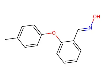 N-[[2-(4-methylphenoxy)phenyl]methylidene]hydroxylamine structure