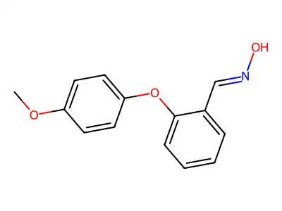 N-{[2-(4-Methoxyphenoxy)phenyl]methylidene}hydroxylamine structure