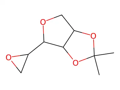 2,2-Dimethyl-4-(oxiran-2-yl)-3a,4,6,6a-tetrahydrofuro[3,4-d][1,3]dioxole structure