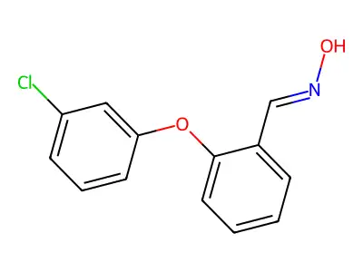 2-(3-Chlorophenoxy)benzenecarbaldehyde oxime structure