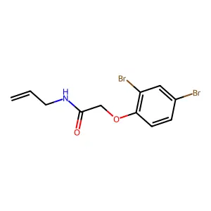 2-(2,4-dibromophenoxy)-N-prop-2-enylacetamide structure
