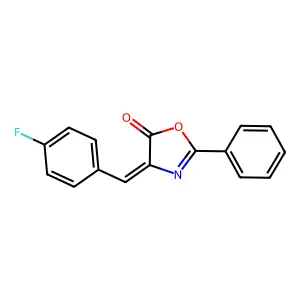 4-[(4-Fluorophenyl)methylene]-2-phenyl-5(4H)-oxazolone structure