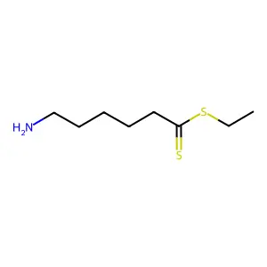 Ethyl 6-aminohexane(dithioate) structure