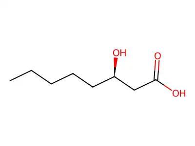 (R)-3-Hydroxyoctanoic acid structure
