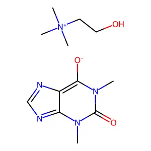 胆茶碱 structure