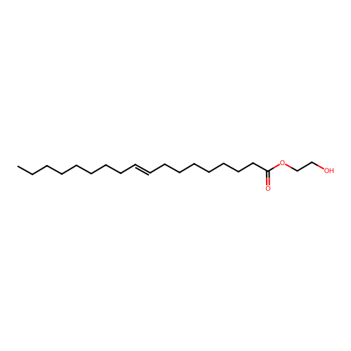 2-hydroxyethyl (E)-octadec-9-enoate structure