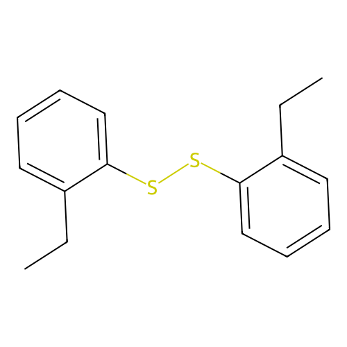 Disulfide, bis(o-ethylphenyl) structure