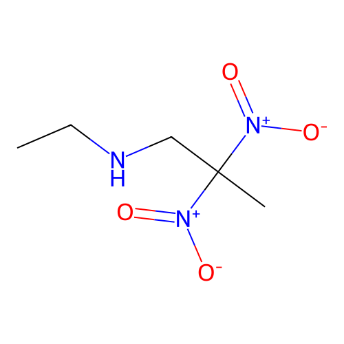 Propane, 1-ethylamino-2,2-dinitro- structure