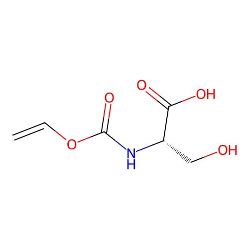 N-(Vinyloxycarbonyl)-L-serine structure