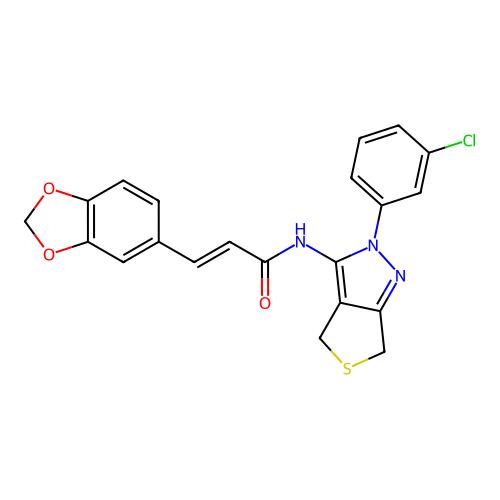 CAS 450341-13-6 - C21H16ClN3O3S structure