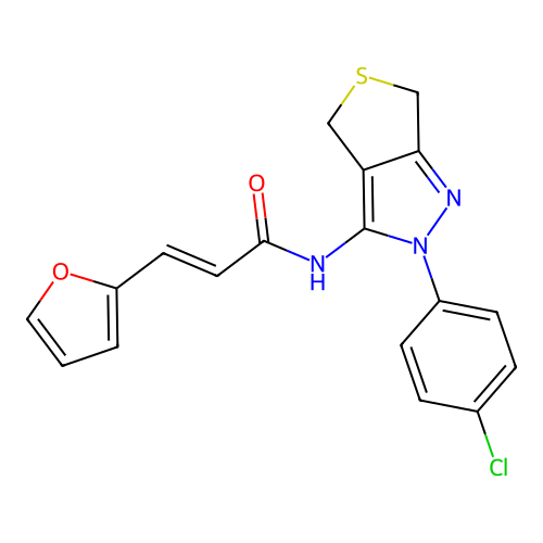 CAS 450341-30-7 - C18H14ClN3O2S structure