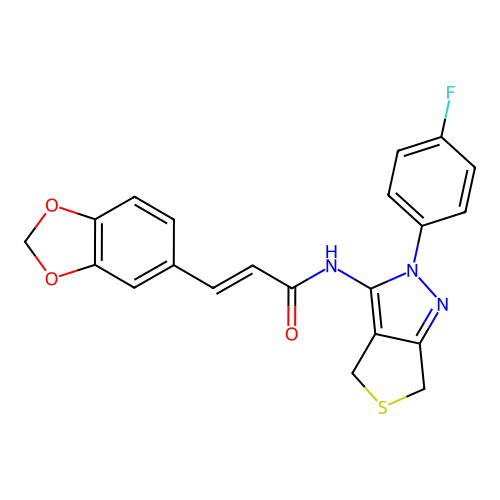 CAS 450343-43-8 - C21H16FN3O3S structure