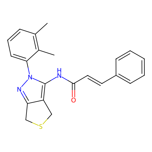 CAS 450344-43-1 - C22H21N3OS structure