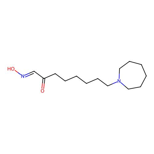 8-Azepan-1-yl-2-oxo-octanal oxime structure