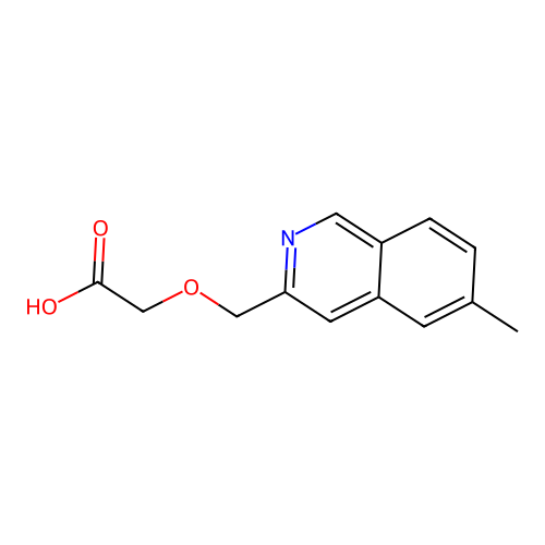 2-[(6-Methylisoquinolin-3-yl)methoxy]acetic acid structure
