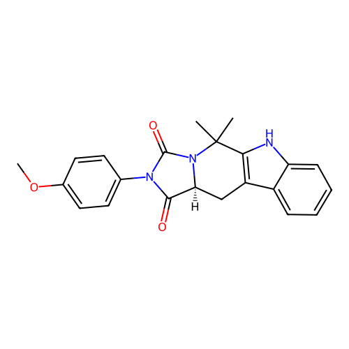 C22H21N3O3 structure