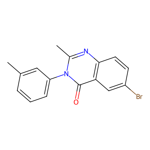 6-bromo-2-methyl-3-(3-methylphenyl)quinazolin-4(3H)-one structure