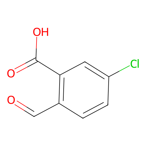 5-Chloro-2-formylbenzoic acid structure