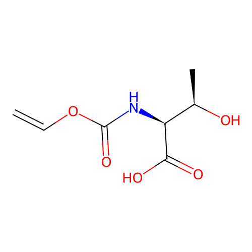 N-((Vinyloxy)carbonyl)-L-threonine structure
