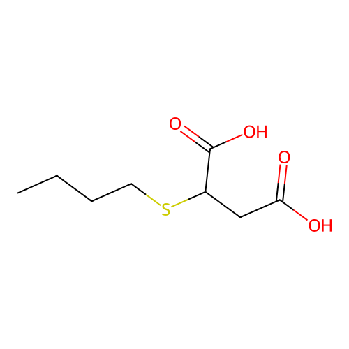 2-(Butylthio)succinic acid structure