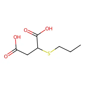 2-(Propylsulfanyl)butanedioic acid structure