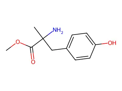α-甲基酪氨酸甲酯 structure