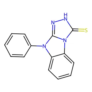 4-phenyl-2H-[1,2,4]triazolo[4,3-a]benzimidazole-1-thione structure